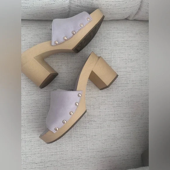 Woman's Franco Sarto Womens Capri 3 Clog Sandal in Soft Lilac size 8.5 - Picture 7 of 9